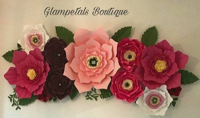 Garden Glam Paper flower,Nursery decorPartybackdropPaperflower decorationsRoom decor