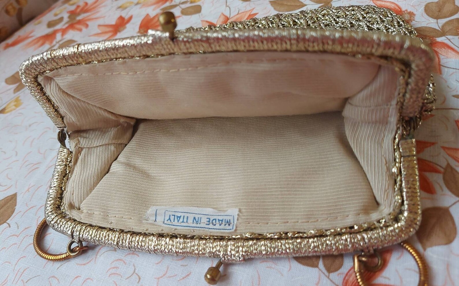 Vintage Italian Gold Evening Bag | Etsy