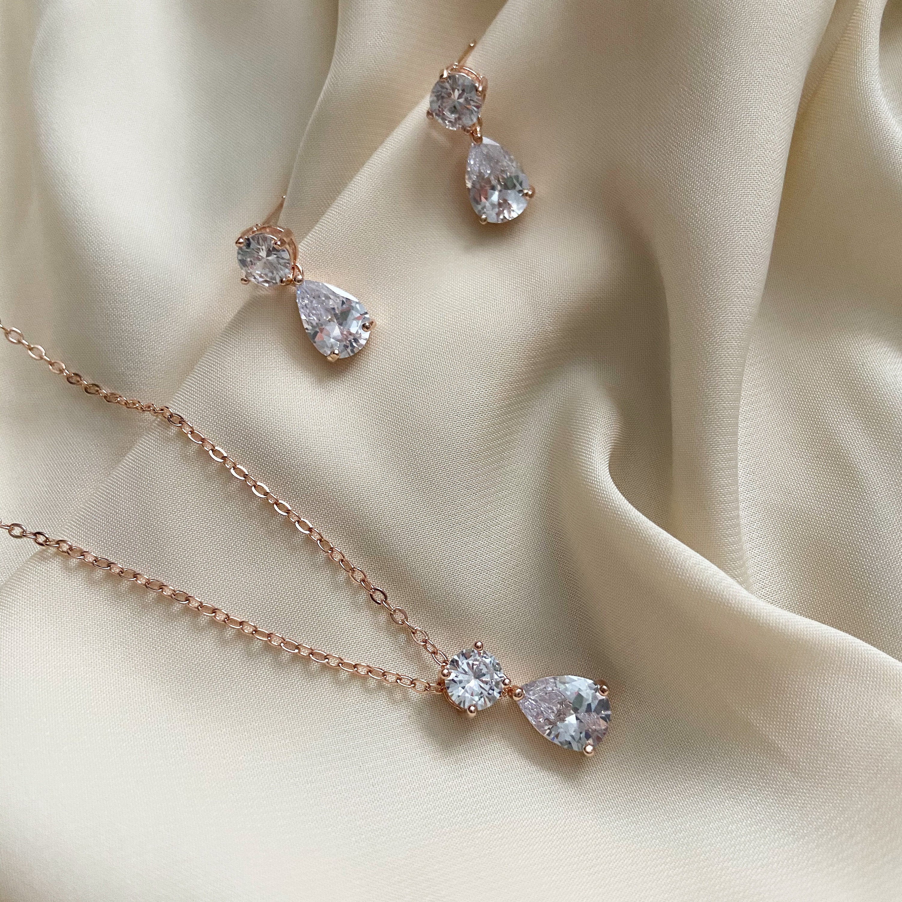 Melissa Rose Gold Jewellery Set Rose 