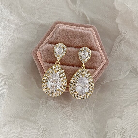 Bridal Teardrop Earrings – Bip & Bop