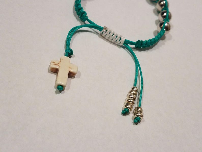 Custom Macrame Rosary Bracelet Handmade Macrame Beaded Etsy