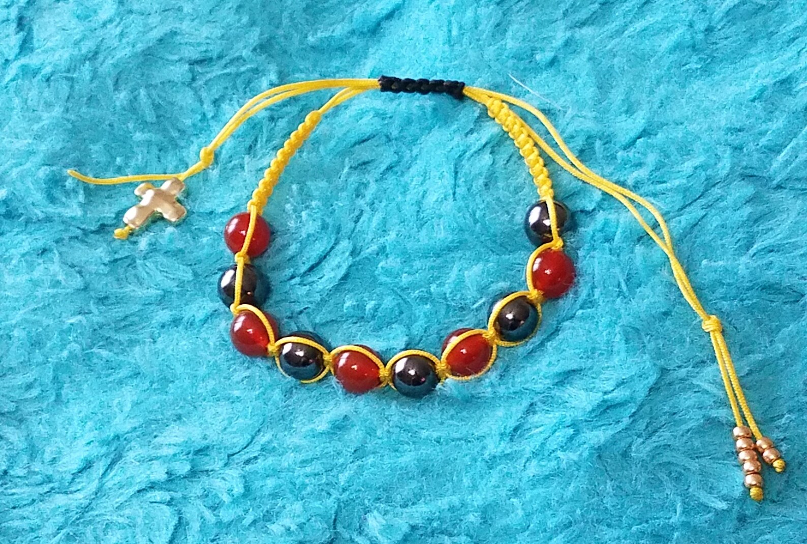 Custom Macrame Rosary Bracelet Handmade Macrame Beaded Etsy