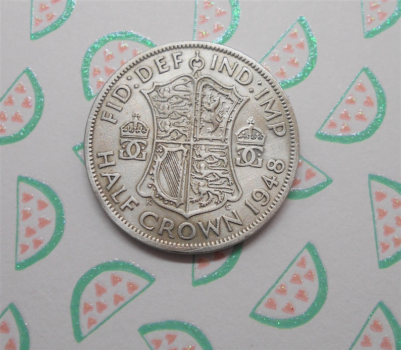 GeorgeVI Half-Crown 1948 coin .