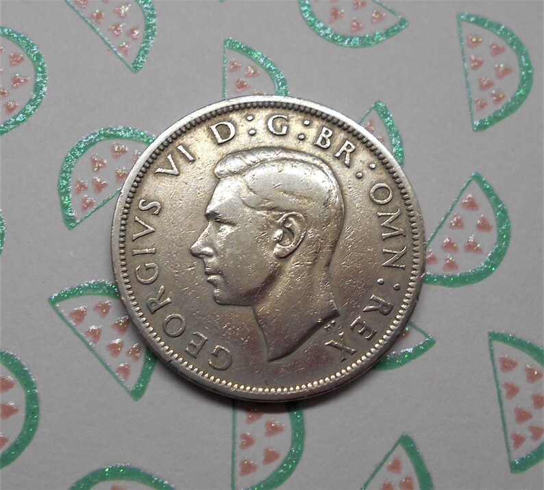 GeorgeVI Half-Crown 1948 coin .
