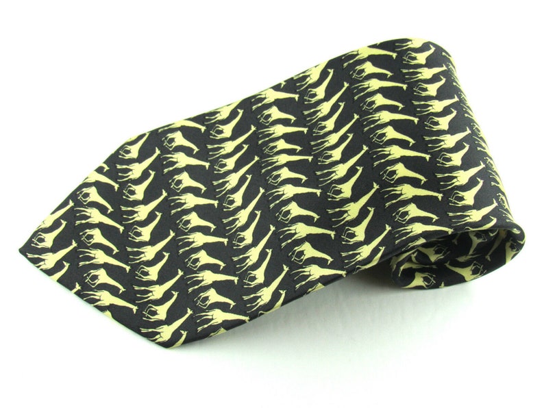 Mens Silk Neck Tie By The Gap Girraffs Necktie