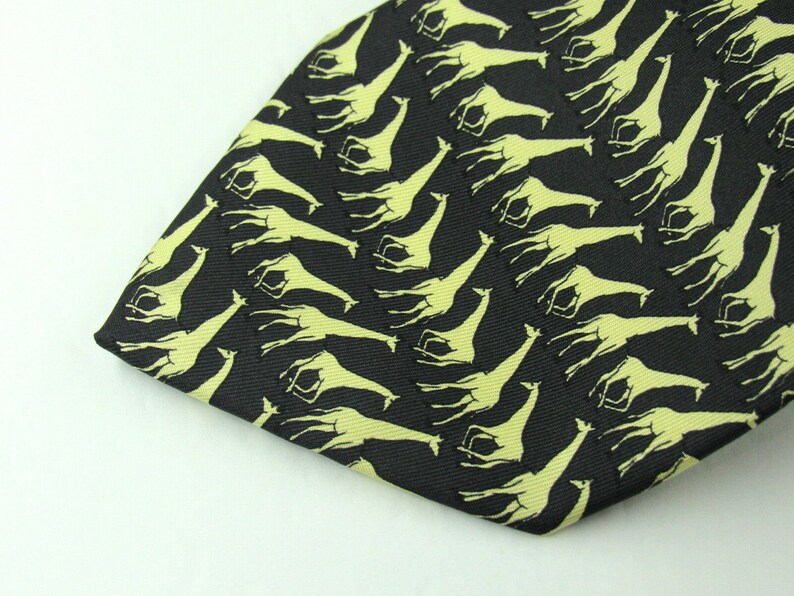 Mens Silk Neck Tie By The Gap Girraffs Necktie