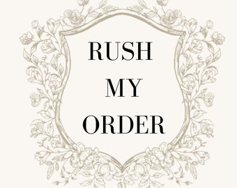Rush My Order | Rush Order Listing | Ship in 3 Business Days or Less