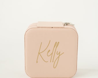 Travel Jewelry Case | Jewelry Box for Bridesmaids | Personalized Jewelry Box