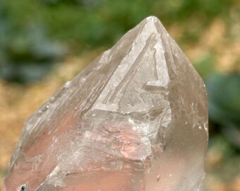 Rare Skeletal Quartz Fenster Crystal Point/Specimen/Super Energy Healing Crystals/Reiki-144 g