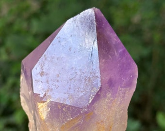 Natural Amethyst Quartz Crystal Point/Specimen/Super Energy Healing Crystals/Reiki-394 g