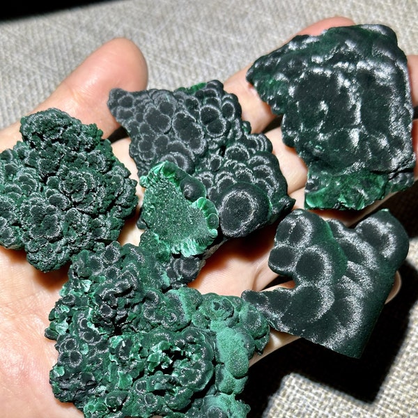 You Pick!Best Raw Green Bubbly Velvet Malachite Crystal Stone From African/Healing Crystals/Display/Energy Stone/Specimen/Fibrous Malachite