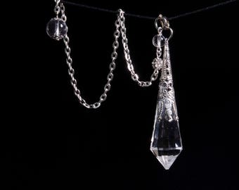 AAAAA Clear Crystal Pendulum/Dowsing Tool for Chakra/Reiki/Meditation/Special Gift/Gift for Mom/Gift for Her/Gift for Women/Wife