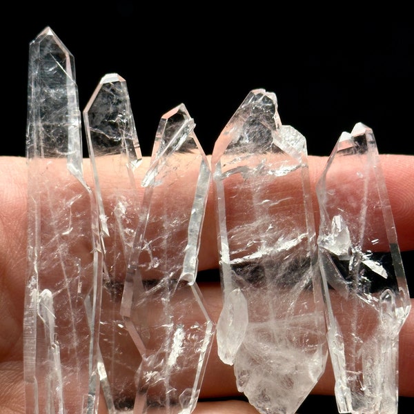 You Pick!Small Size Clear Faden Quartz Crystal Point -from Pakistan/Tabular Energy Quartz Crystal/Meditation/Healing/Pendant Jewelry Making