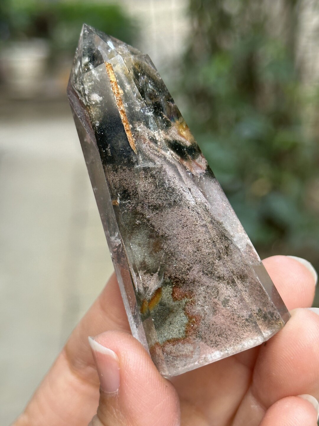 Natural Green Phantom Crystalpolished/colorful Phantom Quartz Etsy