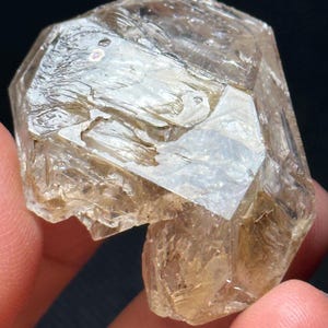 Himalayan Double Terminated Rainbow Fenster Skeletal Enhydro Quartz Crystal - Moving Water Volcanic Mud Clay Included/Specimen/Healing-29 g