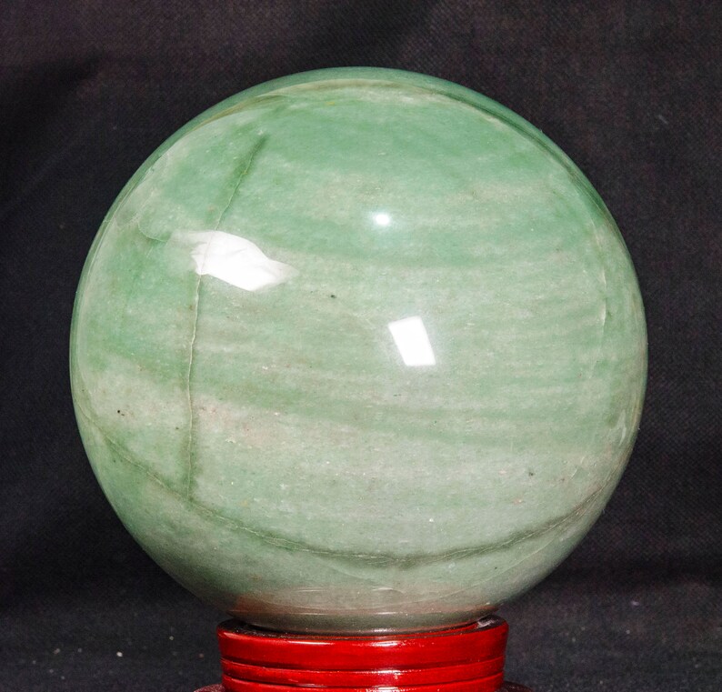 8.832lb Extra Large AVENTURINE Sphere On Etsy/Green Aventurine Ball/Crystal Healing/Calm/Comfort/Metaphysical Energy/Gift-220mm-14520g3053 image 5