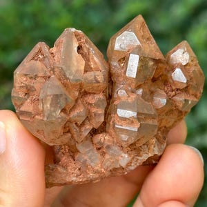 Rzadki fluorescencyjny Enhydro Fenster Elestial Skeletal Quartz Crystal Cluster z ruchomym pęcherzykiem ropy naftowej w zestawie/kolekcja/kwarc energetyczny-52 g