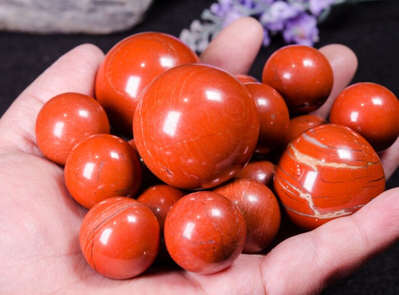 Red Jasper Quartz Crystal Sphere/red Jasper Crystal Ball - Etsy