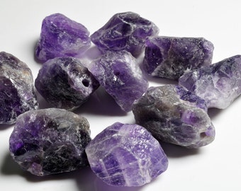 Rough Amethyst points-undrilled/ Natural Amethyst Chunks / Rough Amethyst points/Quartz Nugget-20~30mm-1point