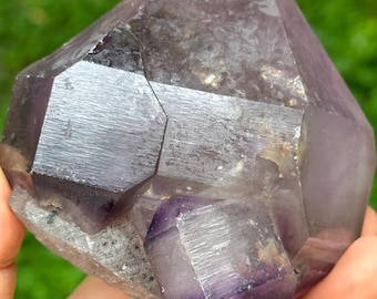 Rare Herkimer Double Terminated Amethyst Quartz Crystal/Raw Scepter Record-keeper Specimen/Energy Healing Crystals/Reiki-563 g