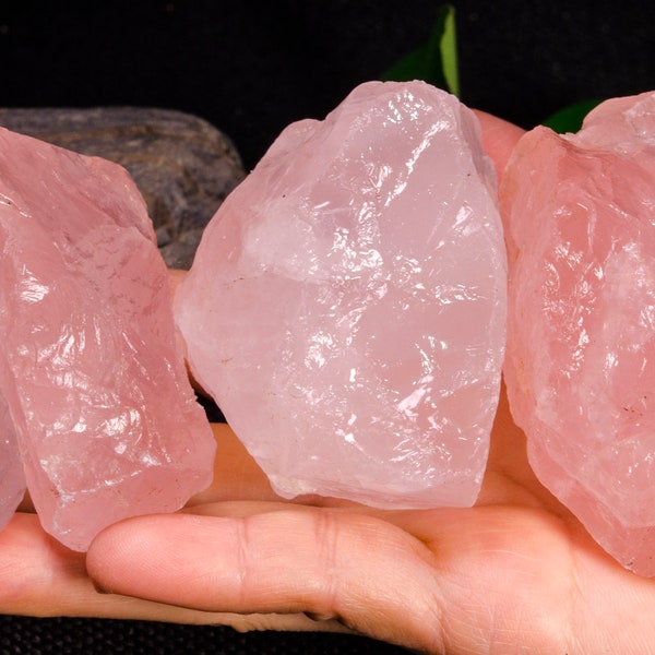 Best Large Natural Raw Rose Quartz Crystal Home Decor/Loose Stone Chunks/Rough Pink Crystals/Rose Crystal/Love stone/Meditation/Healing