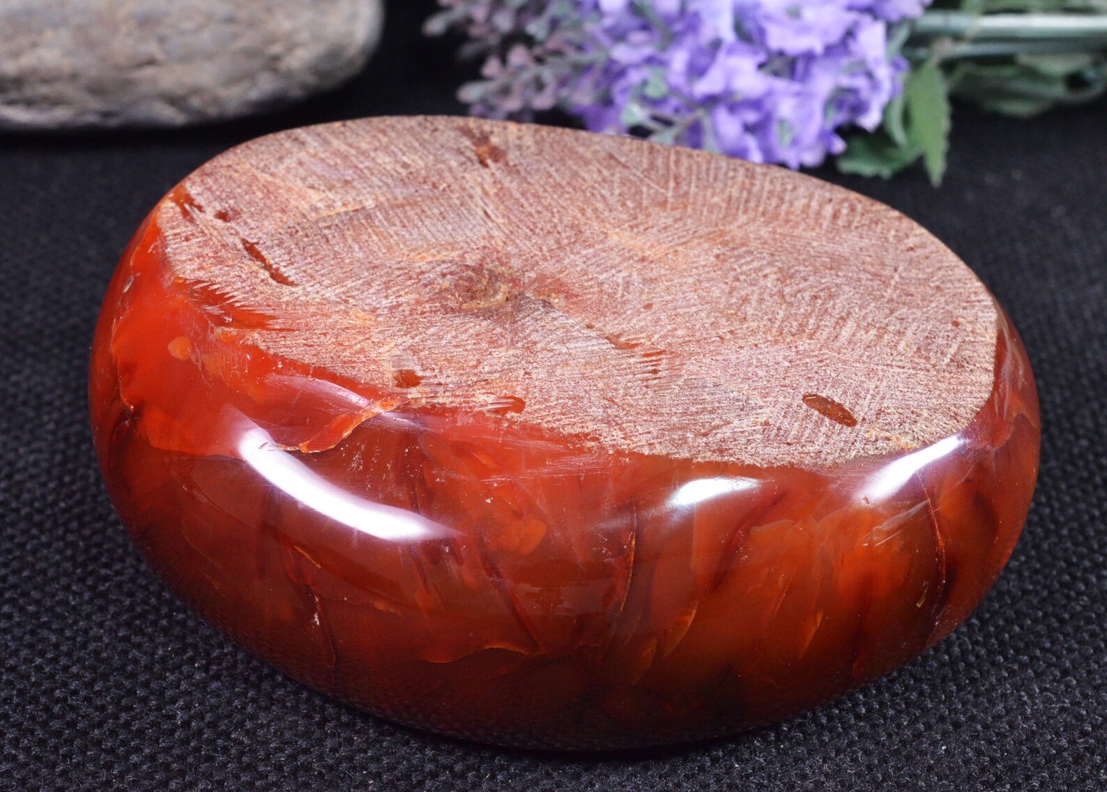 Best Polished Red Agate Home Stoneashtray/natural Colorful Etsy