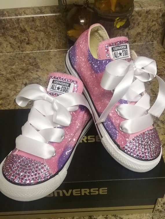 pink and purple converse