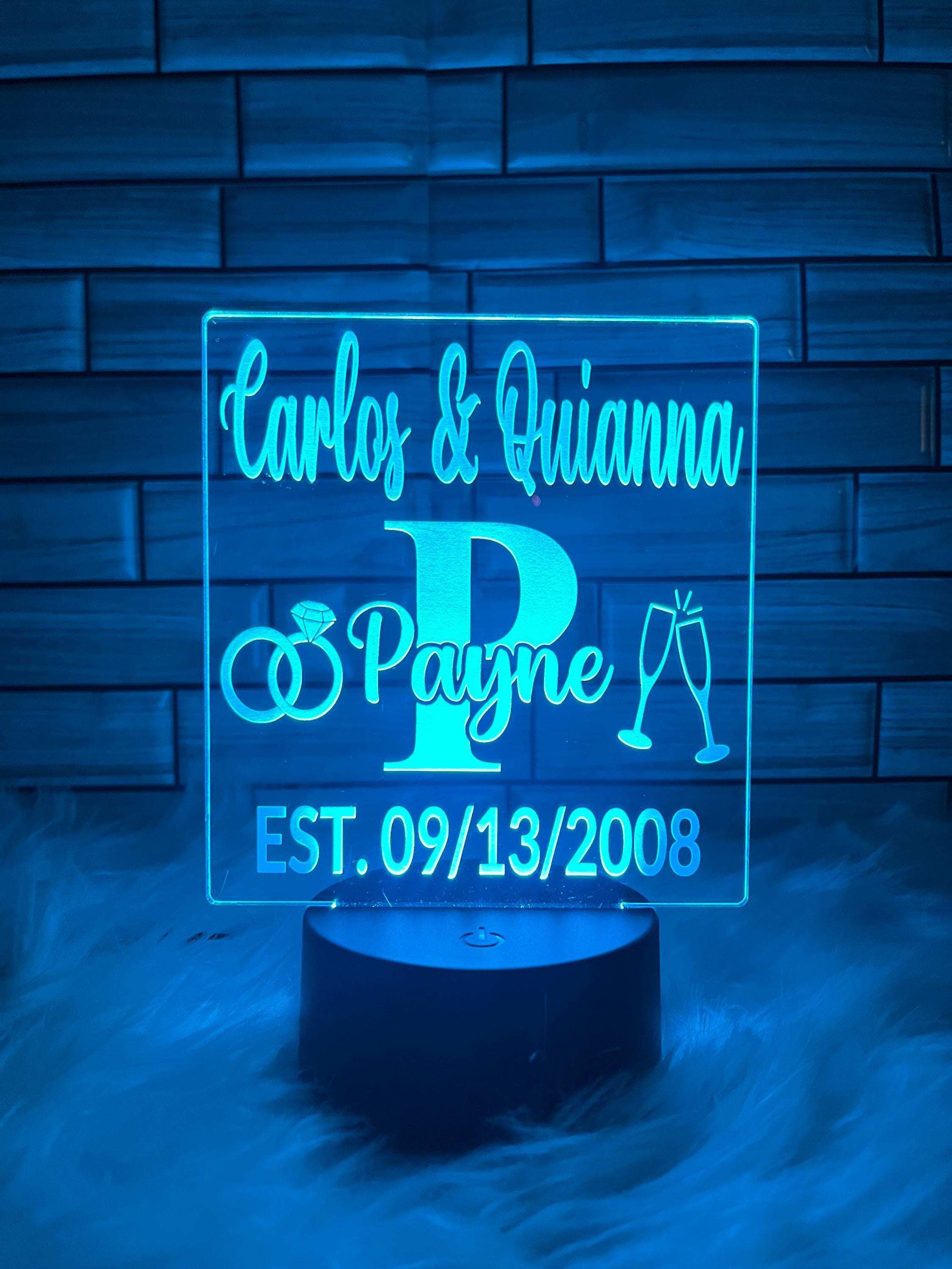 LED Engraved Acrylic Sign - Etsy