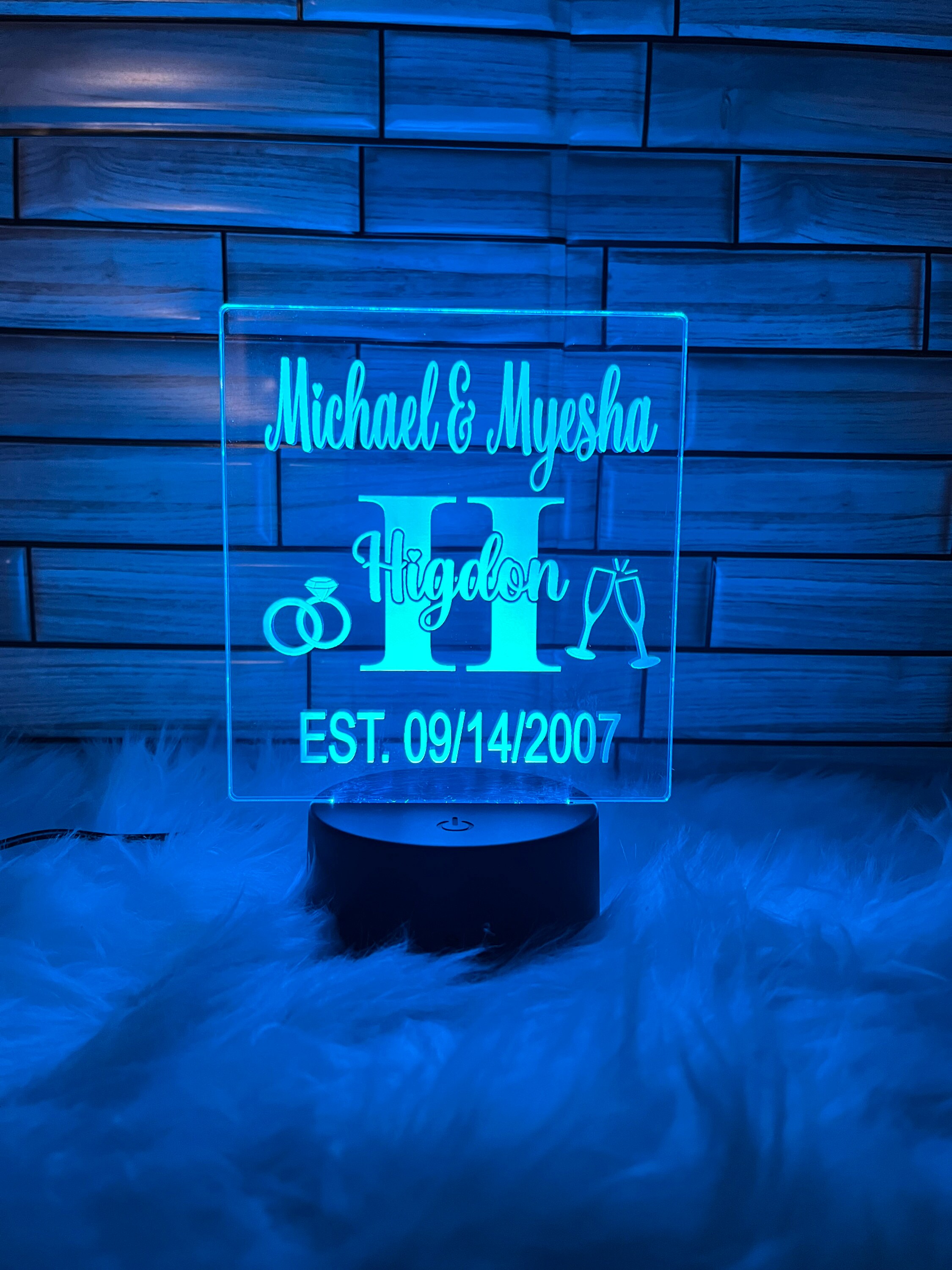LED Engraved Acrylic Sign - Etsy
