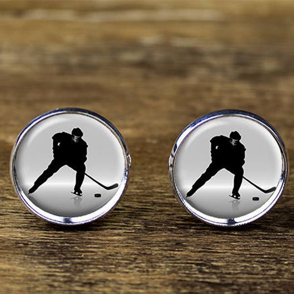 Hockey Cufflinks Etsy
