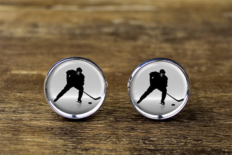 Ice Hockey cufflinks Hockey cufflinks Sports cufflinks Etsy