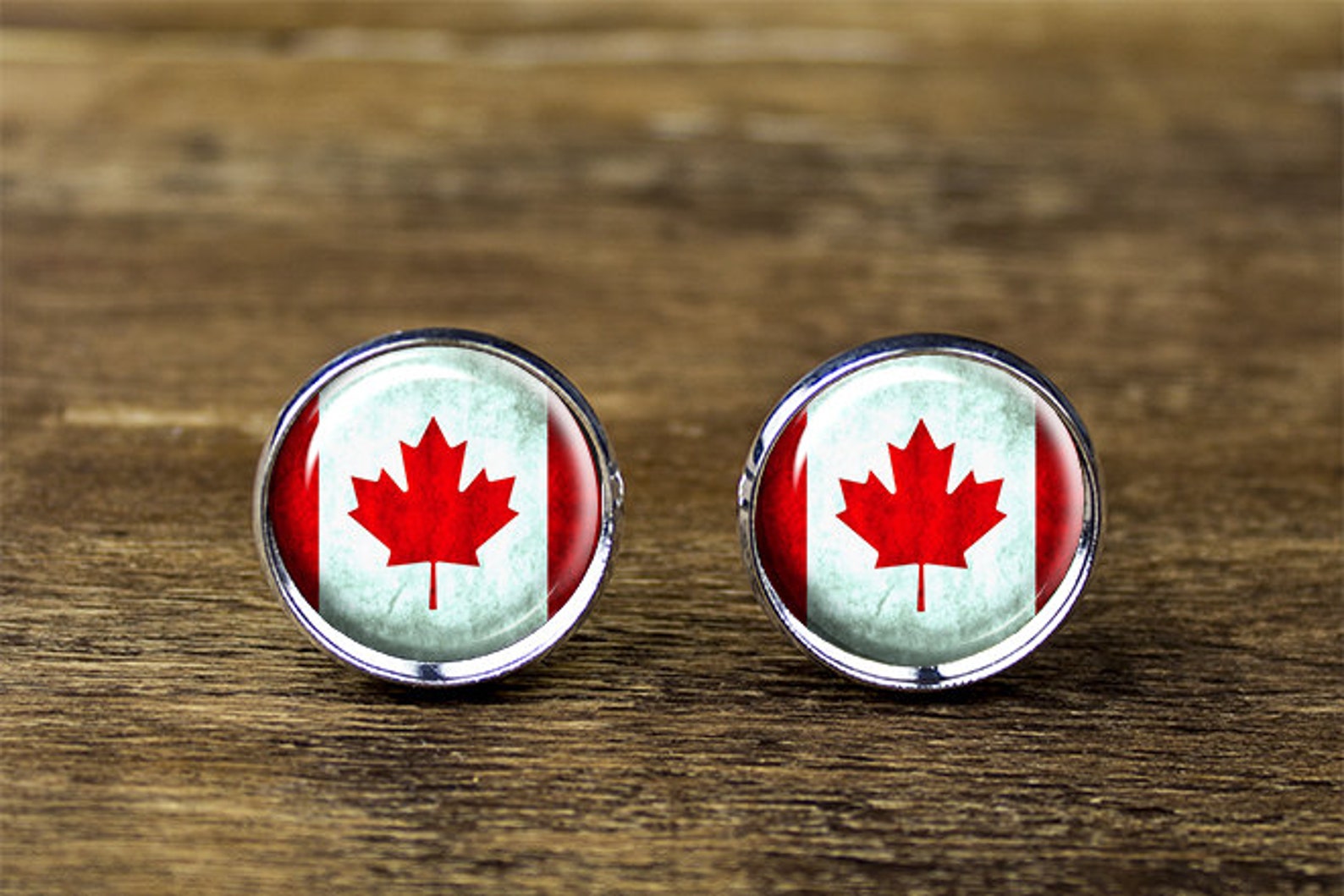 Canadian Flag Cufflinks Canada Flag Cufflinks Canadian Flag Etsy