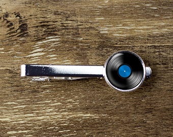 Vinyl Record LP tie clip bar jewelry accessories
