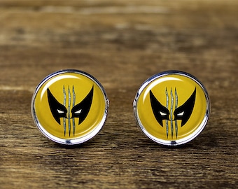 X-Men cufflinks, Wolverine cufflinks,  X Men jewelry, X Men accessories