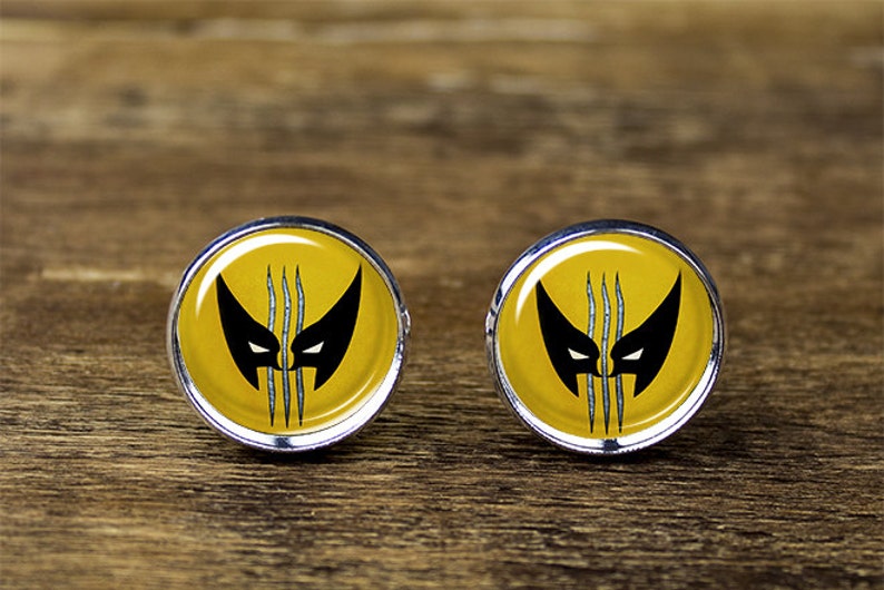 XMen cufflinks Wolverine cufflinks X Men jewelry X Men Etsy
