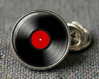 Vinyl Record Lapel Pin Music Lover DJ Retro Record Player Gift for Him