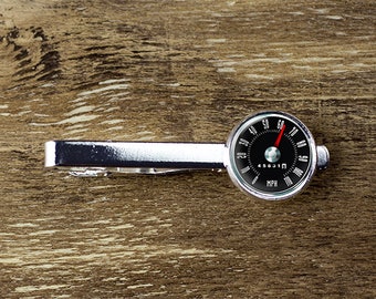 Car Speedometer tie clip, Speedometer tie bar, Driver jewelry accessories