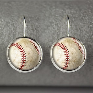 Baseball sport earrings, Baseball Moms earrings, Baseball jewelry, Baseball accessories, Baseball Moms jewelry image 1