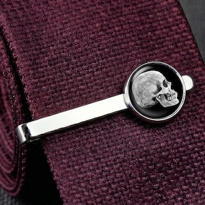 Skull Tie Clip for Men: Gothic Dark Gift the Man Who Never Does Boring