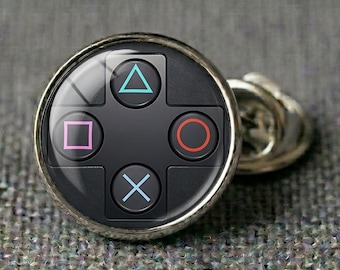Video Game Controller Lapel Pin Gamer Gaming Gift Retro Tie Tack for Men