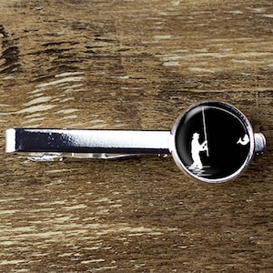 Fly Fisherman Tie Clip,Fisherman Tie Bar