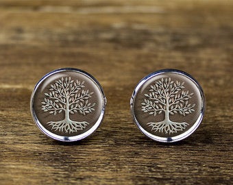 Life Tree cufflinks, Tree cufflinks, Life Tree jewelry