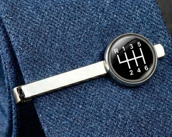 Gear Shift Tie Clip for Men: Car Enthusiast Gift for the Man Who Drives Manual