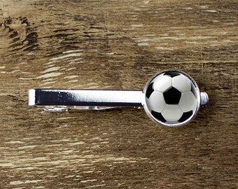 Silver Sports Ball Tie Pin Soccer Ball Tie Tack 