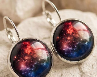 Nebula Galaxy Earrings Space Cosmic Universe Astronomy Gift for Her