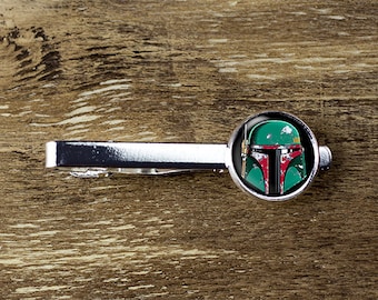 Star Wars Boba Fett tie clip, Boba Fett tie bar, Star Wars  jewelry accessories