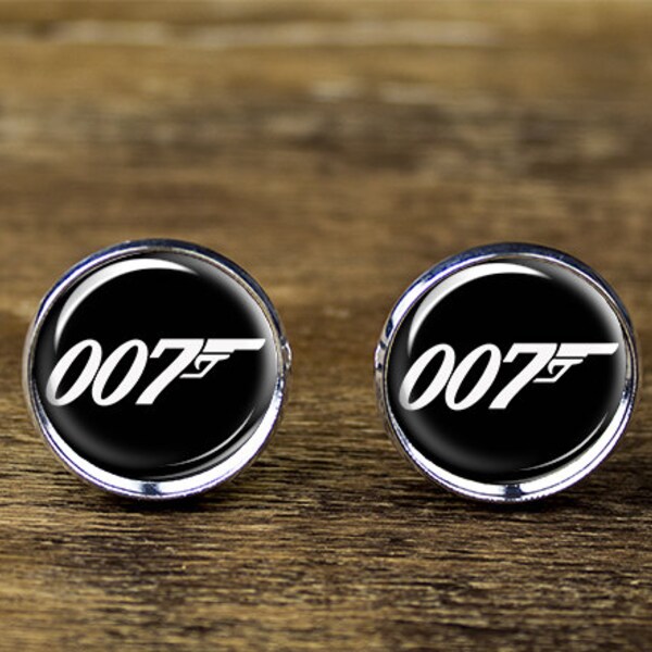 007 James Bond cufflinks, 007 cufflinks, 007 James Bond jewelry