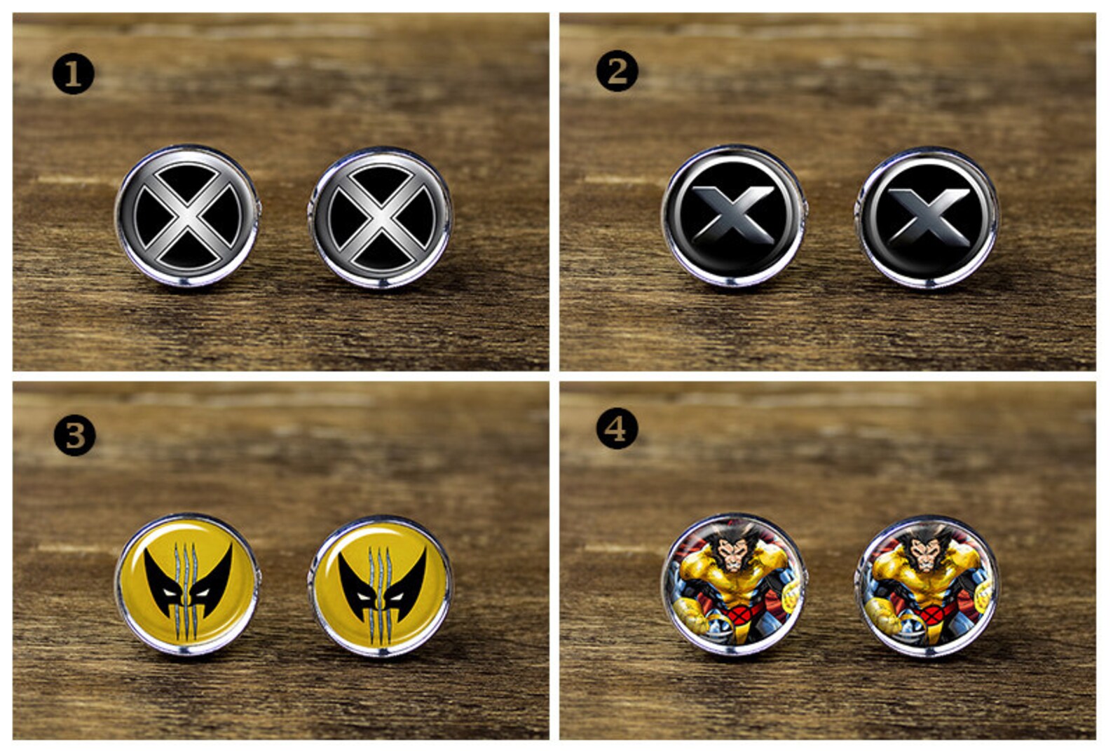 Xmen Cufflinks Wolverine Cufflinks X Men Jewelry X Men Etsy