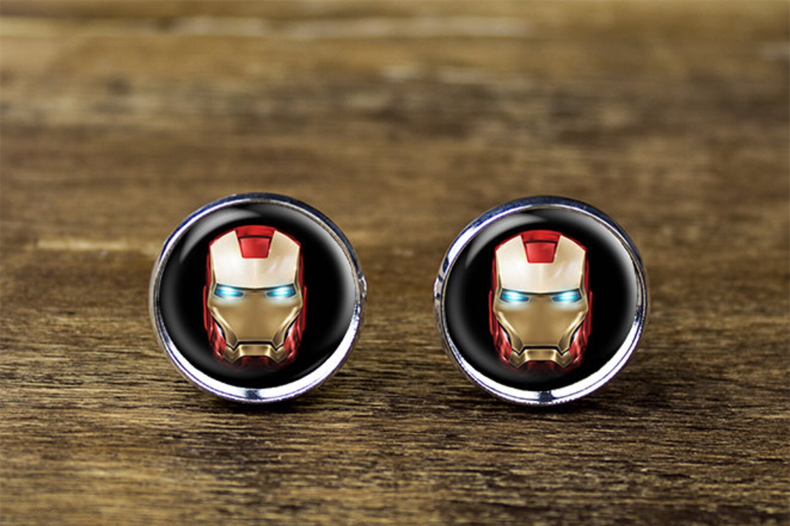 Iron Man Cufflinks Iron Man Jewelry Iron Man Accessories Etsy