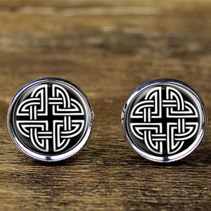 Celtic Knot cufflinks, Celtic Knot cuff links, Celtic Knot jewelry